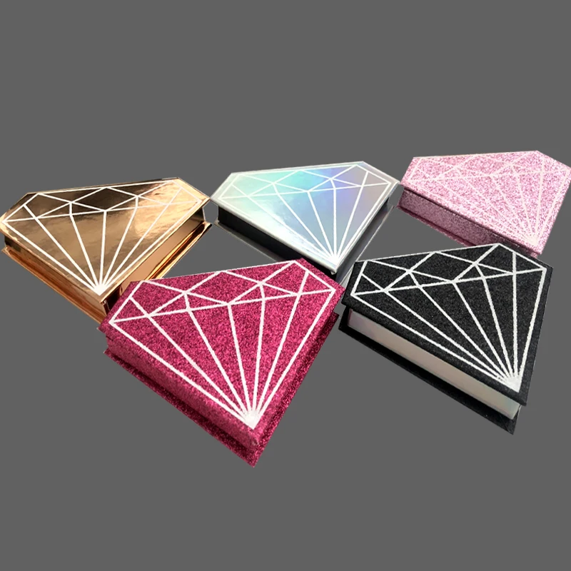 Накладных ресниц упаковка пустая Алмазная Магнитная коробка поддельные 3d норковые ресницы Коробки искусственный чехол