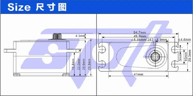 1/10 пульт дистанционного управления Дрифт караван SPT4412LV 12 кг большой крутящий момент металлический короткий корпус рулевой редуктор сервер