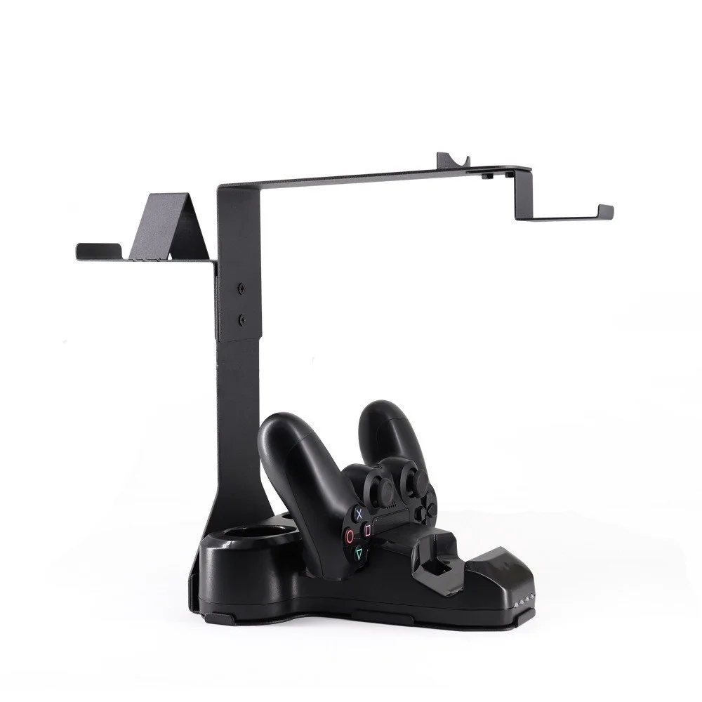 5 in 1 PS4 Bracket Set Charge+ Display Stand Charging Station Charger Dock Hoder Cradle for PS4 PS VR Camera/Headphone Showcase