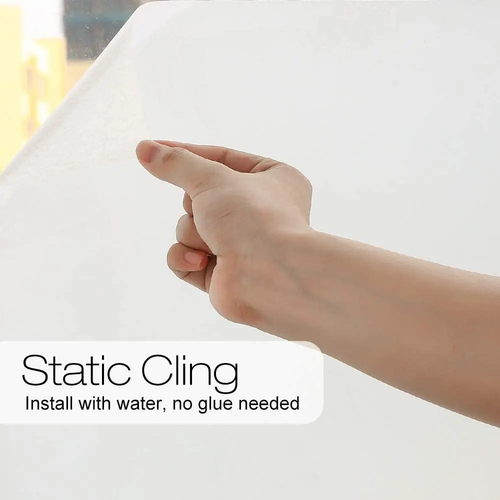 

Frosted Opaque Glass Window Film For Window Privacy Static Cling Waterproof Glass Stickers Home Decor Bedroom Bathroom Office
