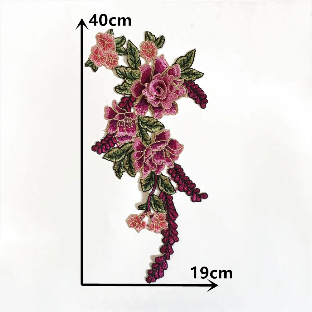 Lace Fabric Lace Garment Accessories Lace Sewing Supplies Lace Decoration Lace Accessories Lace Sewing Accessories High Quality Embroidery Polyester 3D Flower Lace Collar DIY Lace Fabric Decoration Dress Sewing Applique Accessories