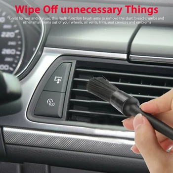

5pcs/Set Car Detailing Brush Kit Plastic Vehicle Auto Interior For Wheel Clean New And High Quality