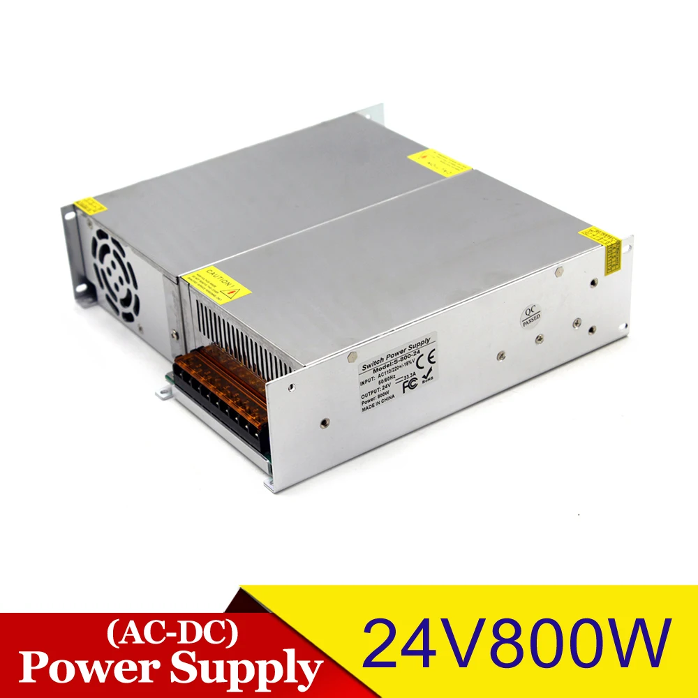 800 Вт импульсный блок питания DC24V 33A адаптер AC 110 В AC220V к Dc 24 SMPS для освещения CCTV