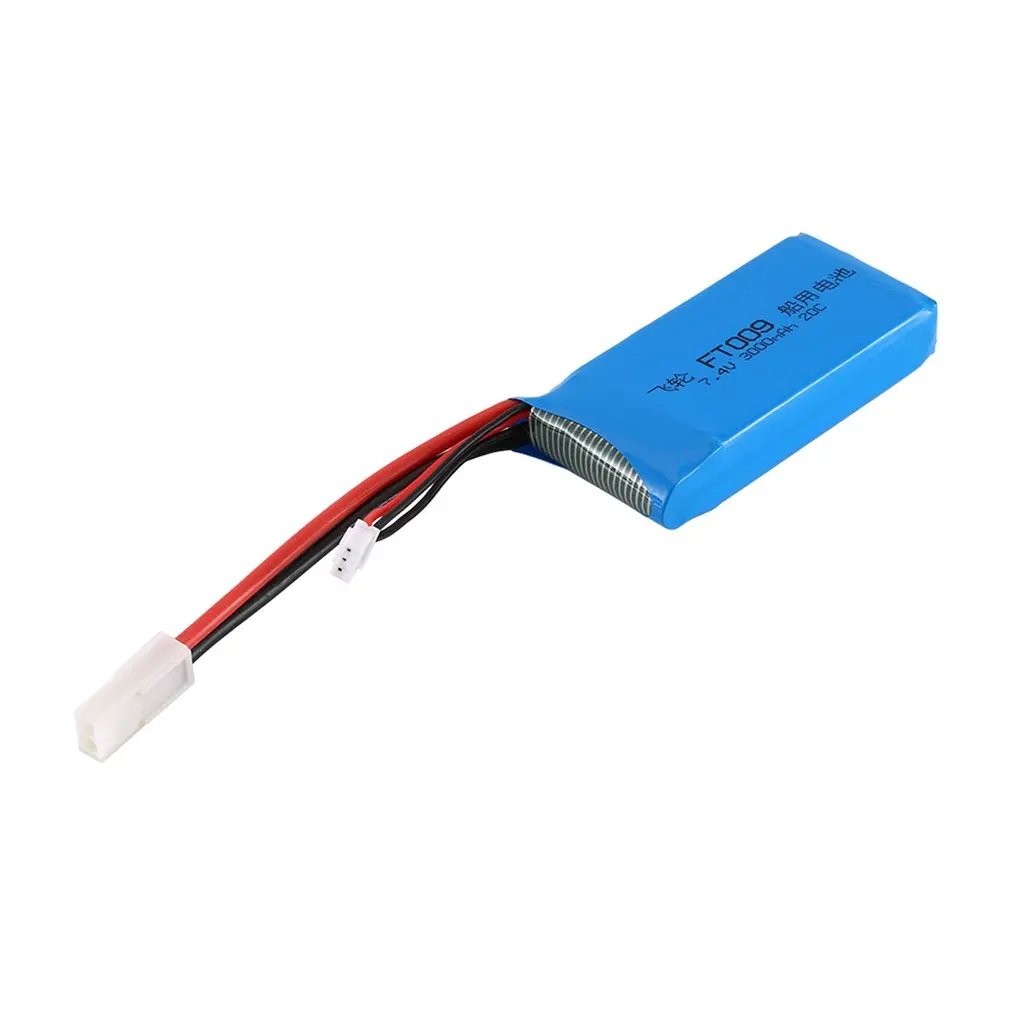3000MAH 7,4 V 20C 2S 2P штекер RC лодка Lipo-аккумулятор перезаряжаемый аккумулятор для FT009 высокоскоростная лодка с дистанционным управлением