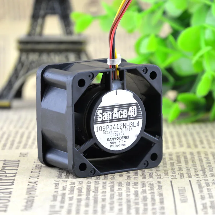 Оригинальный водонепроницаемый вентилятор для Sanyo 109P0412NH3L4 12V 0.195A 40284 см |