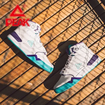 

PEAK TAICHI Men Sport Shoes High-top Skateboarding Shoes Classic Retro Casual Shoes Wearable Cushion Sneakers