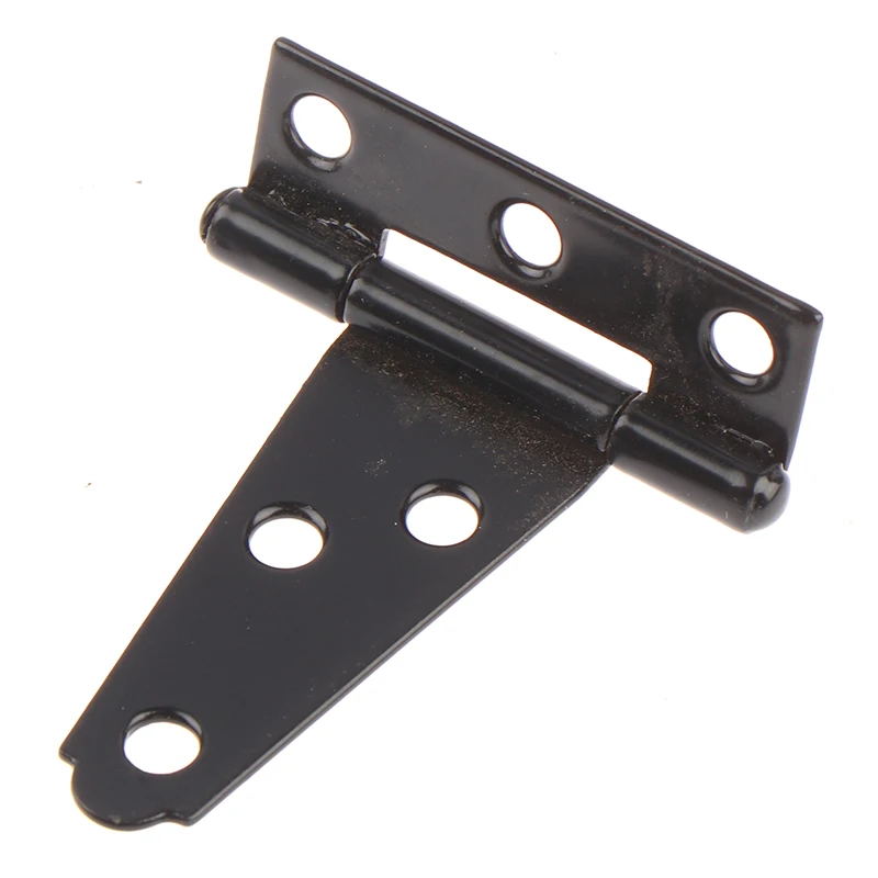 1PCS Iron Tee Hinge Black T Hinges Cabinet Hinge Garden Shed 2-12inch Wooden Door Gate For Light Gates Doors Furniture Hardware