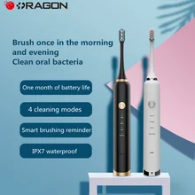

Sonic Electric Toothbrush Adult Cordless USB Smart Fast Rechargeable Charging IPX7 Waterproof Ultrasonic Automatic Tooth Brush
