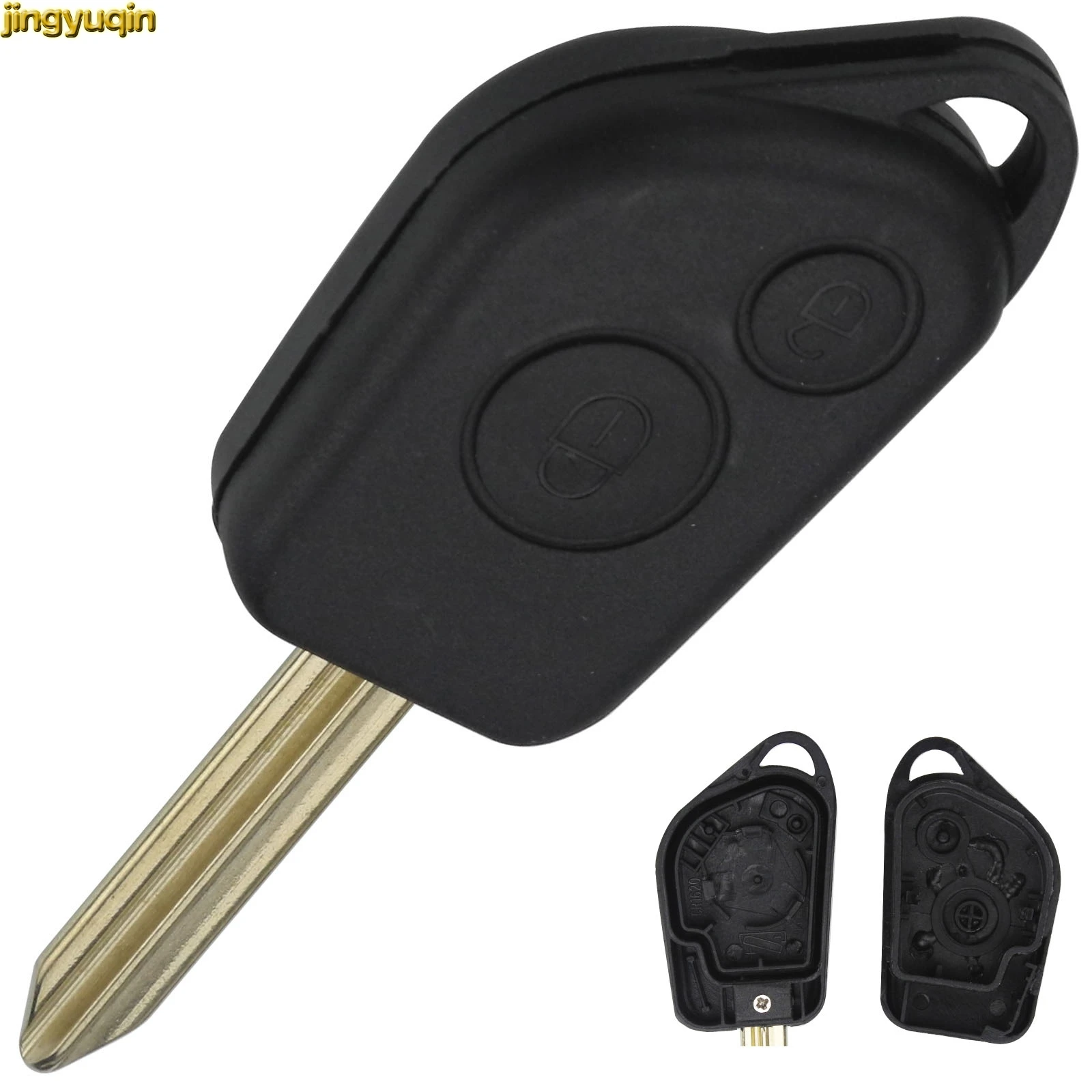 Jingyuqin дистанционный Брелок чехол для peugeot 106 206 306 205 405 Citroen Elysee Picasso Saxo Xsara Berlingo C2 C3 C4 2