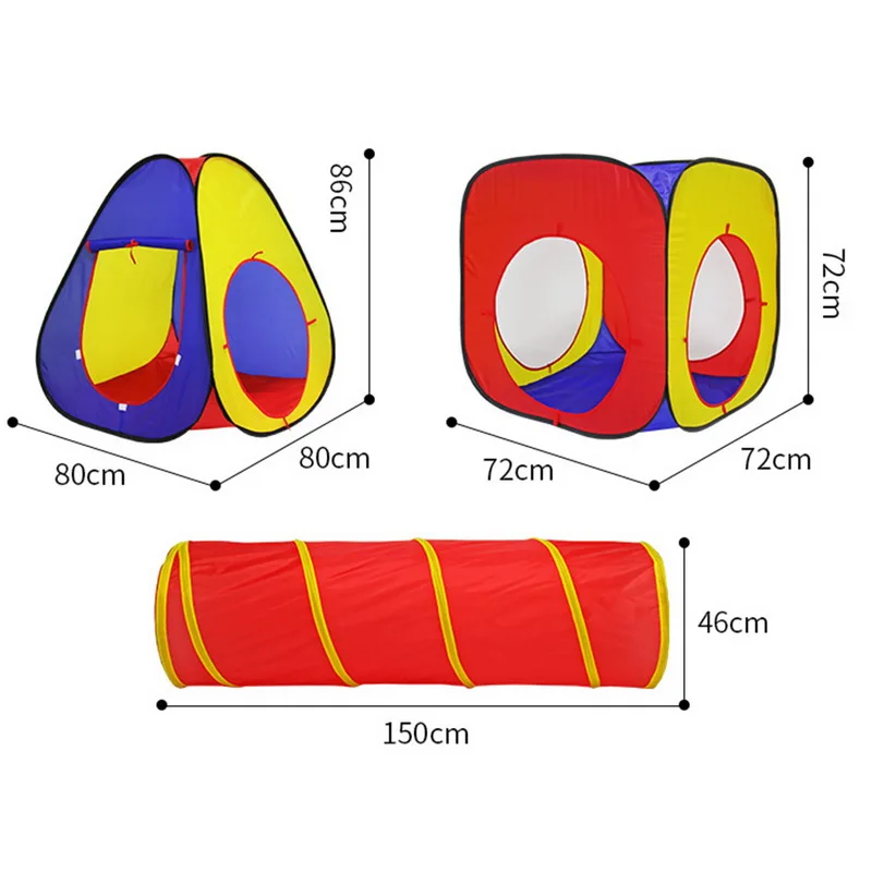 LOOZYKIT стильные складные детские игрушки палатка три в одном ползающий туннель игрушка мяч бассейн наружная игра большая палатка игровой домик игрушки