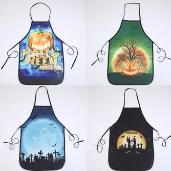 

Pumpkin Ghost Witch Cooking Kitchen Restaurant Apron Chef Kitchen Cooking Apron Halloween Accessory Decor