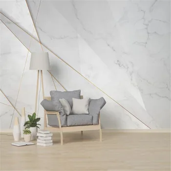 

milofi custom 3d nordic abstract geometric lines marble background wallpaper mural