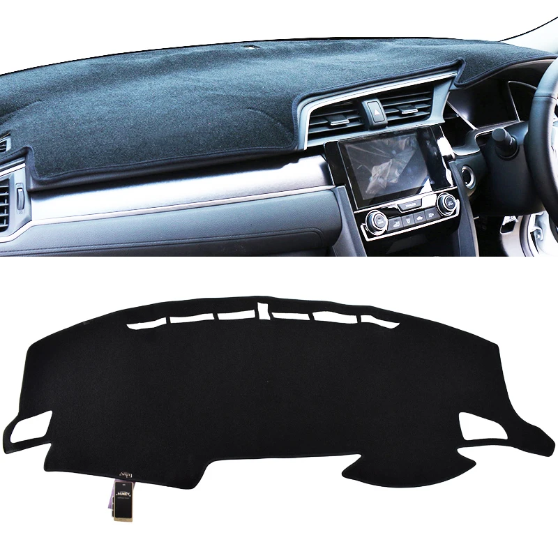 Для Honda Civic 2006 2020 чехол для приборной панели коврик защитный лист ковер Стайлинг