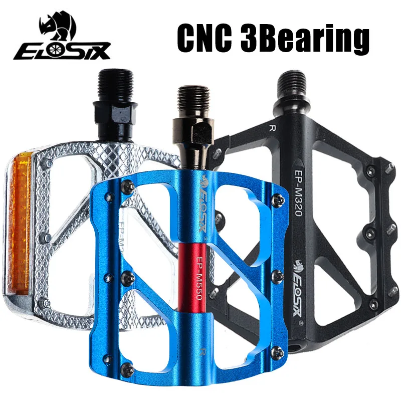 MTB Mountain Bike Al Alloy Pedals BMX Bicycle Flat Platform 3Bearing Ultralight
