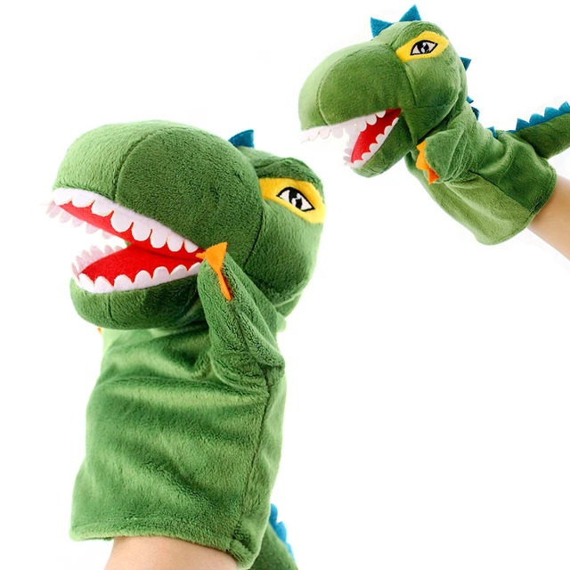 Dinosaur marionette glove puppets hand puppet theater doll toys plush doll storys talking juguetes Learning Aid funny gift kids 2