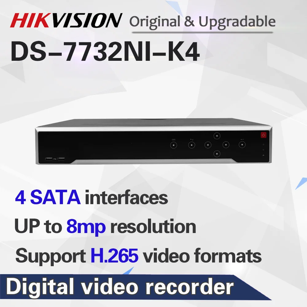 HIKVISION 4K NVR DS-7732NI-K4 международная версия для камер 32 Ch 8MP Поддержка ONVIF Hik-подключение оптом