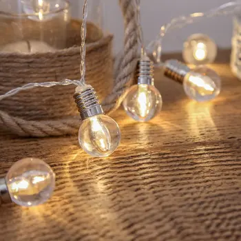 

Creative Light Decorations Waterproof LED Ball High Hardness Bulb Indoor Holiday Decoration Light String