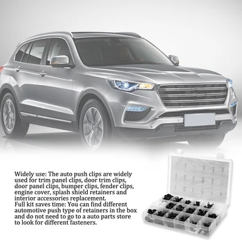 

Hot 447PCS/Set Car Body Interior Bumper Retainers Fasteners Clips Plastics Rivets Trim Assortment Kit Screws Panel with Screwdri