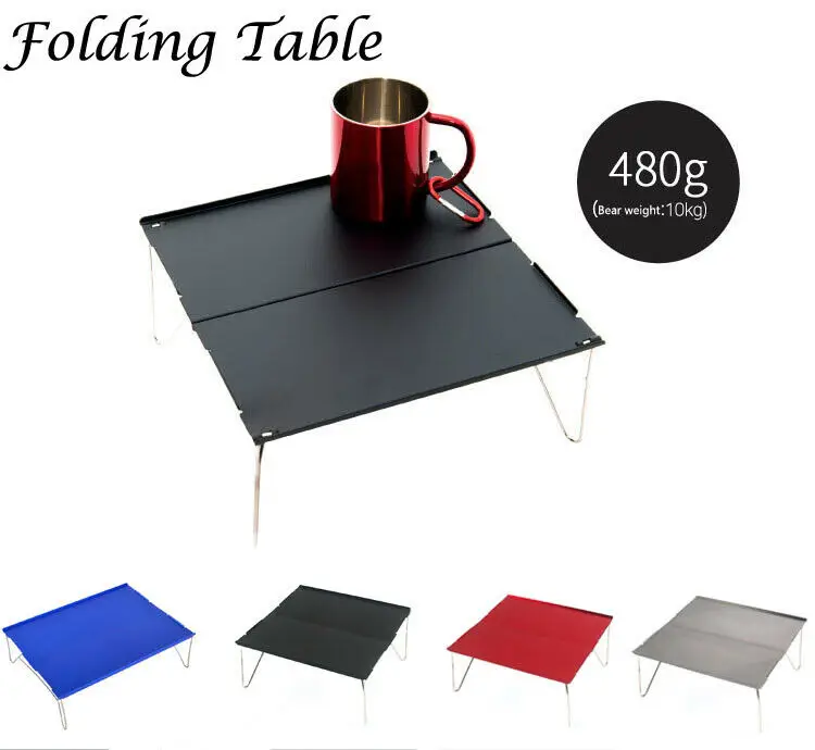 

Tables Aluminum Alloy Portable Table Neat Furniture Foldable Folding Camping Hiking Desk Traveling Outdoor Picnic Furniture