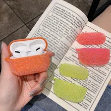 

Luxury Bling Fluorescence Candy Color Earphone Case For Cases Neon Soft Wireless Earphone Charging Box Case Capa