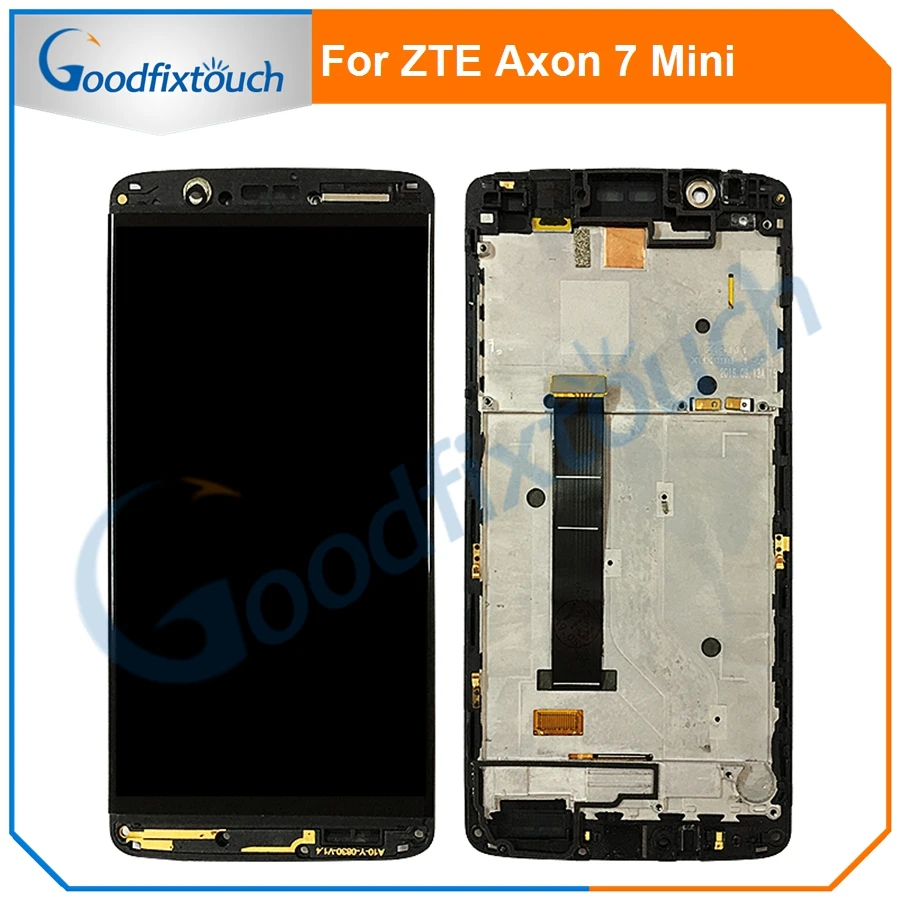 Новый ЖК дисплей Amoled для ZTE Axon 7 Mini B2017G B2017 с рамкой запасные части|Экраны мобильных