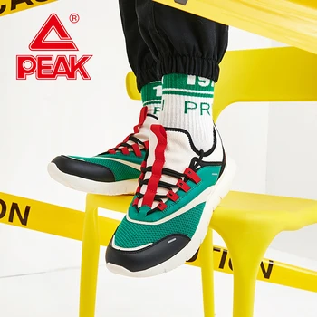 

PEAK Men's Walking Shoes Comfortable Breathable Lightweight Sneakers Non-slip Wearable Sports Shoes Street Casual Footwear