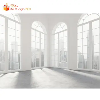 

LIFE MAGIC BOX Photophone Vinyl White Backdrops Window Office Photography Backgrounds for Photo Studio
