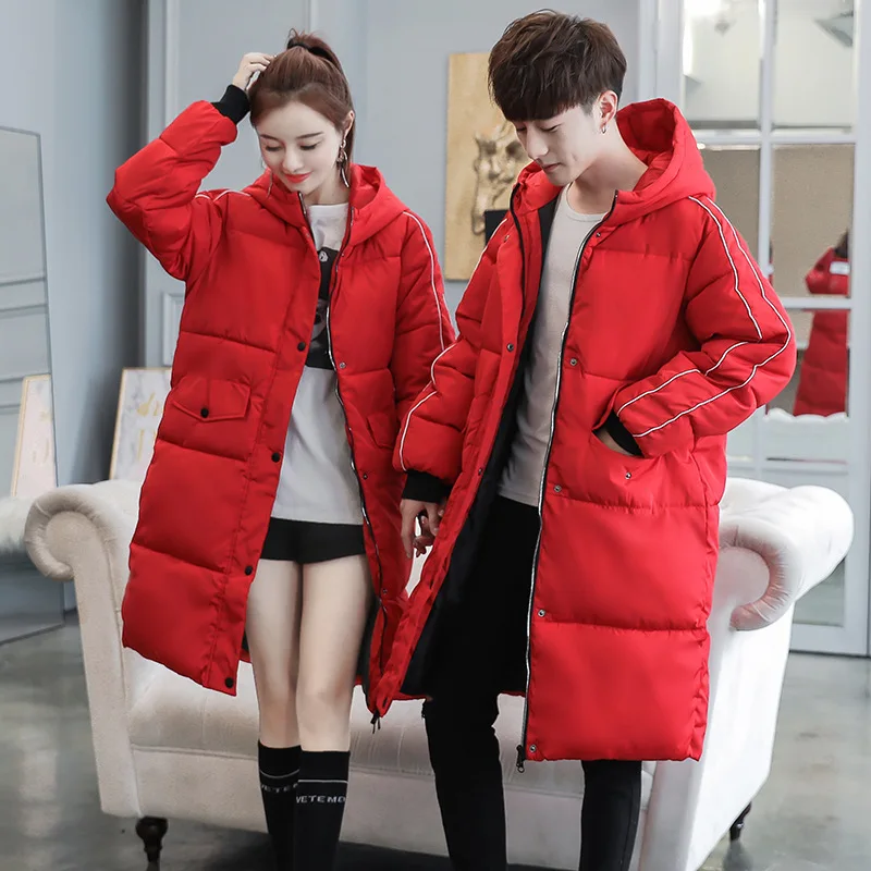 

Mid-length down Jacket Cotton-padded Clothes Women's Couples Cotton-padded Clothes 019 Autumn And Winter New Style Students Work