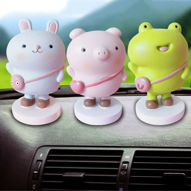 Cute Decoration Animals Car Ornaments Automobiles Dashboard Swinging Shaking Head Cat Doll Dancing Toys Accessories Gifts