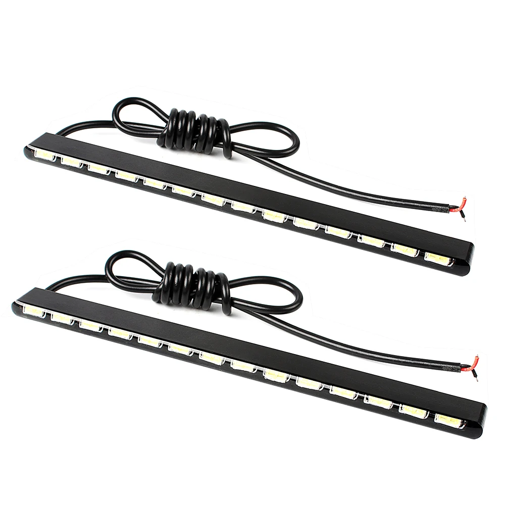 

LEEPEE 2pcs 7030 14 LEDs Daylight Light Source Car DRL Daytime Running Light Car Styling Led Strip SMD Fog Light