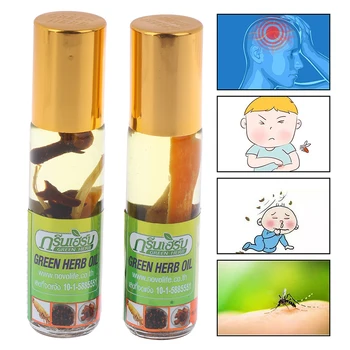 

1PC Herbs Thailand Green Ointment Muscle Pain Relief Ointment Compound Essential Oil Natural Balsam Balm Thai Green Herb Oil