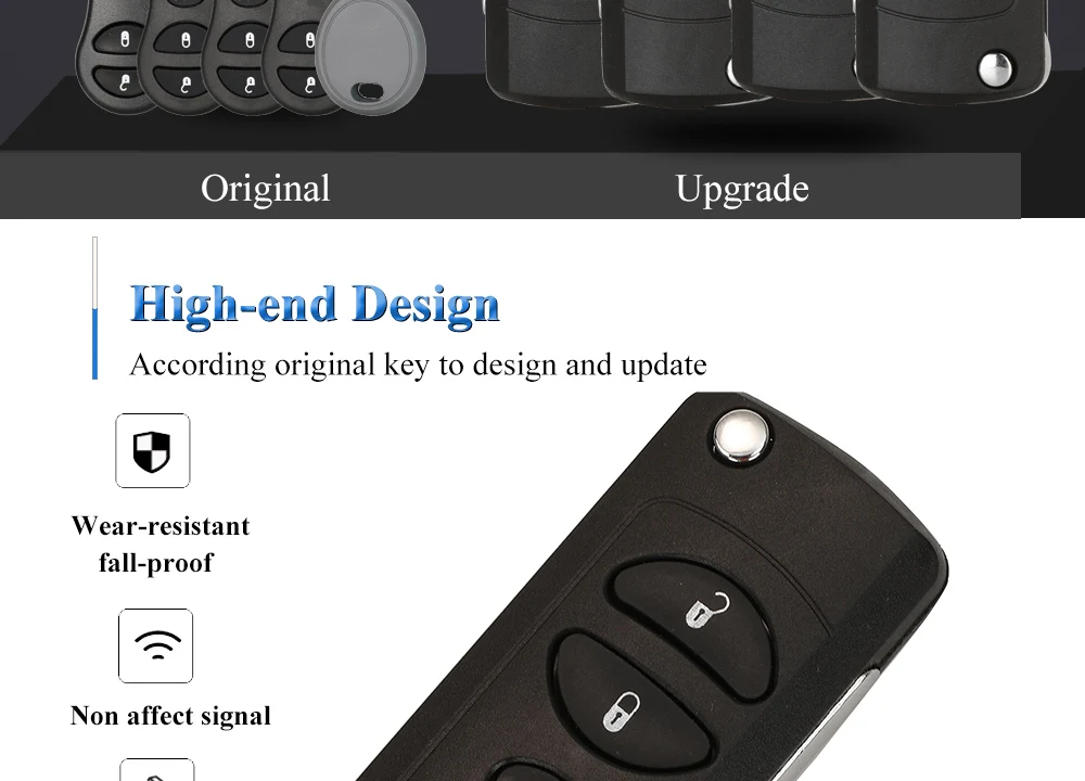 Keyforkess 2/3/4 pulsanti custodia a chiave pieghevole a distanza per Chrysler Dodge Stratus Ram Durango Dakota Jeep Grand Cherokee Key shell 10 Keyforkess 2/3/4 pulsanti custodia a chiave pieghevole a distanza per Chrysler Dodge Stratus Ram Durango Dakota Jeep Grand Cherokee Key shell - Hb0ff83cd16a74e2090c63854dcd96e5fE