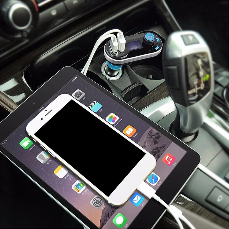 Автомобильный Bluetooth fm-передатчик беспроводной Mp3 радио зарядное устройство Автомобильное Bluetooth зарядное устройство s практичное пластиковое противоскользящее зарядное устройство для телефонов