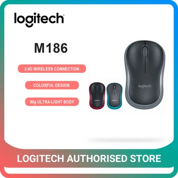 

Logitech M186 Wireless Mouse 1000DPI 2.4GHz Office Mouse for PC/Laptop Windows Mac Mouse USB Nano Receiver