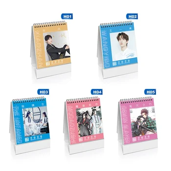 

Creative 2020 Star Characters Anime Desk Calendar DIY Mini Chen Qing Ling Demon Slayer Calendars 2020.01-2012.12