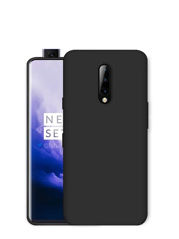 Oneplus 7 7T Чехол бампер Чехол Karbon нейлоновый силиконовый чехол полное заднее покрытие Oneplus 7 pro 7T pro круглый защитный чехол - Цвет: silicone case