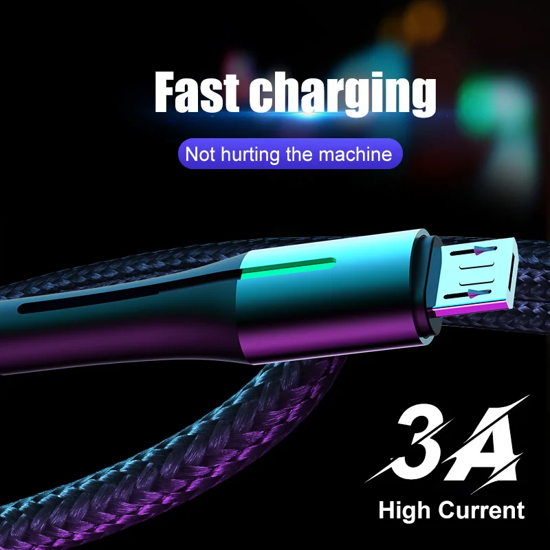 H&A Micro USB Cable Fast Charging 3A Micro usb Cord For Samsung S7 Xiaomi Redmi Note 5 Pro Android Phone cable Micro usb charger