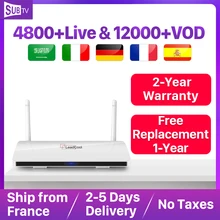 Leadcool IPTV Subscription Box Android TV RK3229 With IPTV 4K Full HD Live French Arabic Portugal IP TV Turkey IPTV France Box