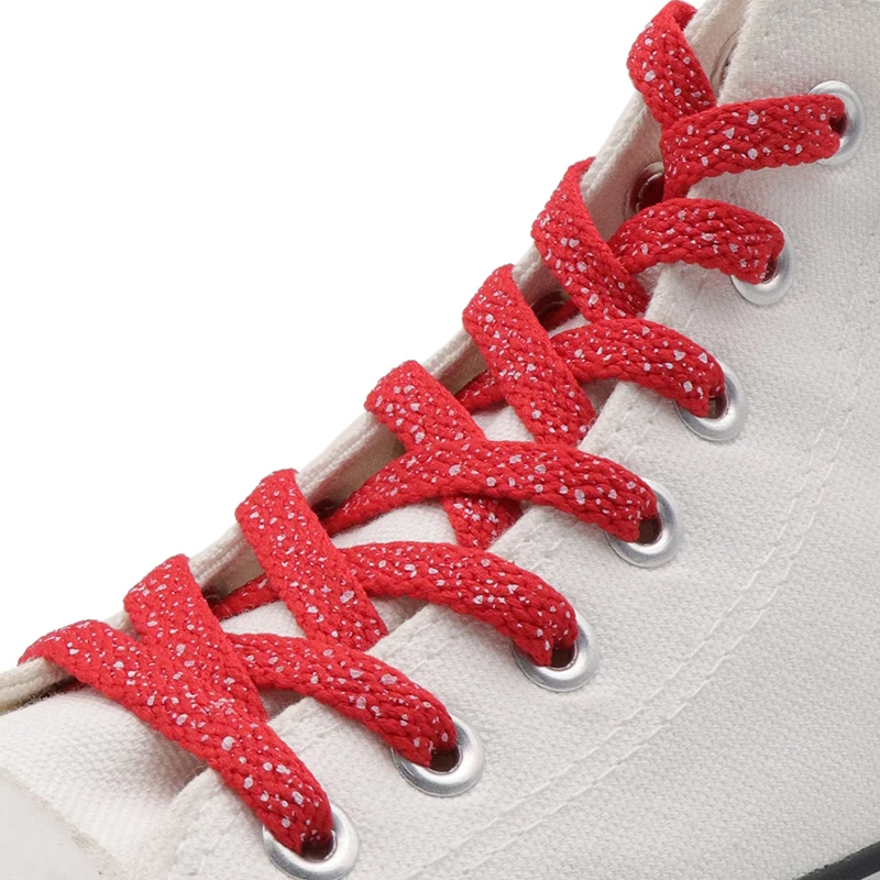 (100 Pairs/Lot) Weiou Sports Shoelaces Splatter Flat Shoe Laces Custom White Shoelace Replacement Boot Laces Speckled Wholesales