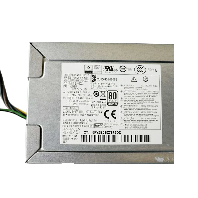 Power Supply For Hp 400g4 282 600 680 800 880 G3 Sff Pcg007  901772-001/002/003/004 Dps-310ab-1 A Dps-310ab-3 A 310w Fully Tested Pc Power  Supplies AliExpress