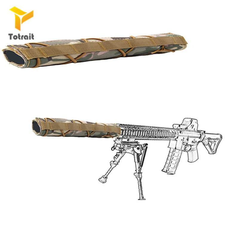 TOtrait 8," 22 см глушитель Airsoft подавитель Mirage тепла крышка глушителя Quick Release Airsoft щит рукава глушитель выхлопной трубы отражатель