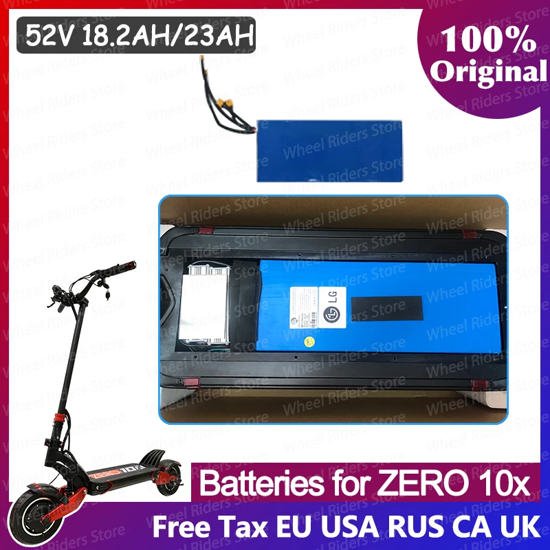 Original Batteries For Zero 10x Electric Scooter 52v 18.2ah/23ah 60v