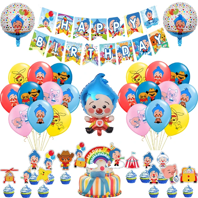 Tema do circo Decorações de Bolo Palhaço Colorido, 1 Ano, Decoração de  Feliz Aniversário, Desenhos Animados, Baby Shower Party Supplies, Novo -  AliExpress