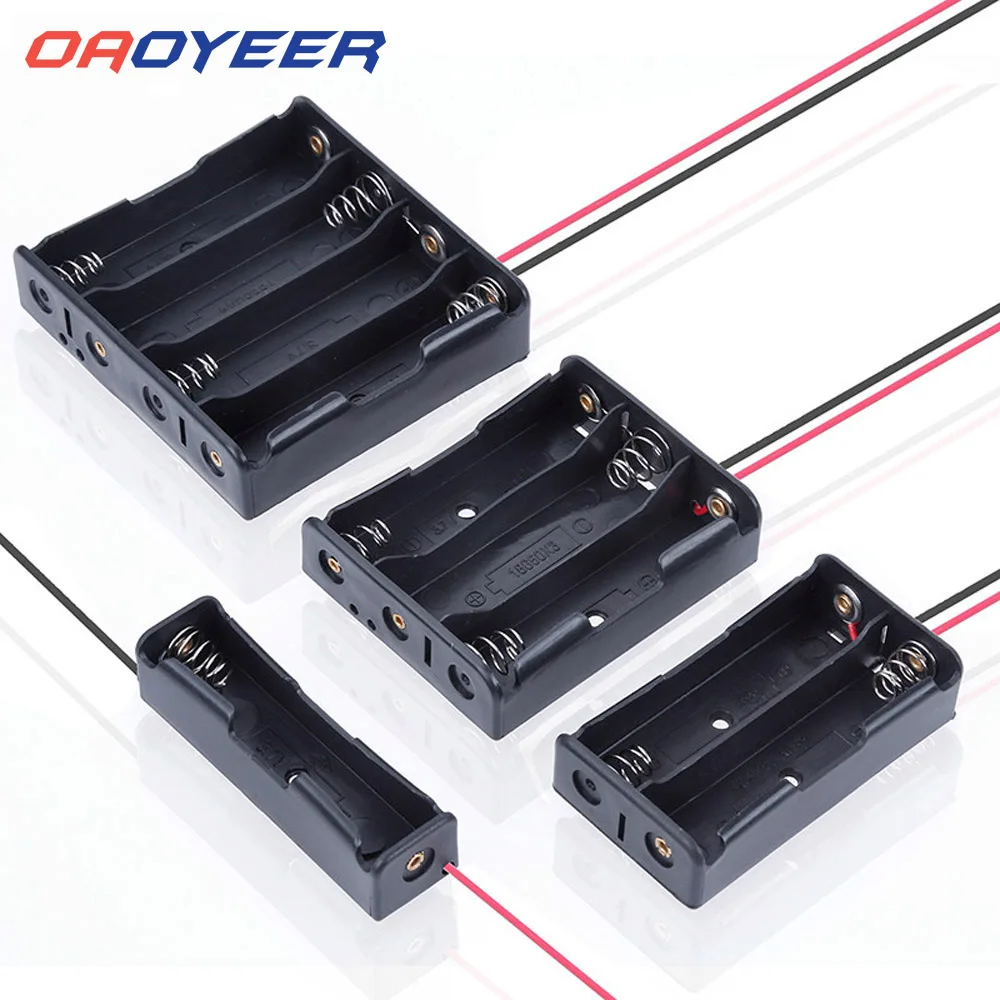 Контейнер для хранения аккумуляторов Oaoyeer 18650 контейнер зажим батарей сделай сам