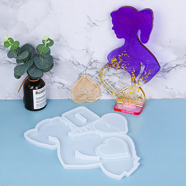 Silicone Mold Resin Epoxy Molds Jewelry Heart  Silicone Mold Ashtray Uv  Resin - Resin Diy&silicone Mold - Aliexpress