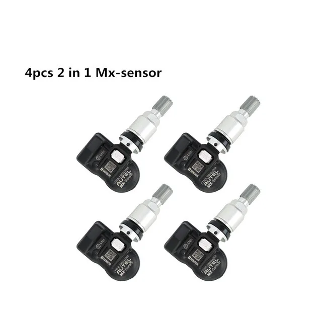 4pcs 2in1 metal Autel TPMS MX-Sensor 2 in 1 Sensor 433MHz 315MHz Programmer Universal TPMS Sensor Pressure Tester Programming MaxiTPMS TS601 - Цвет: 4pcs 2in1 metal