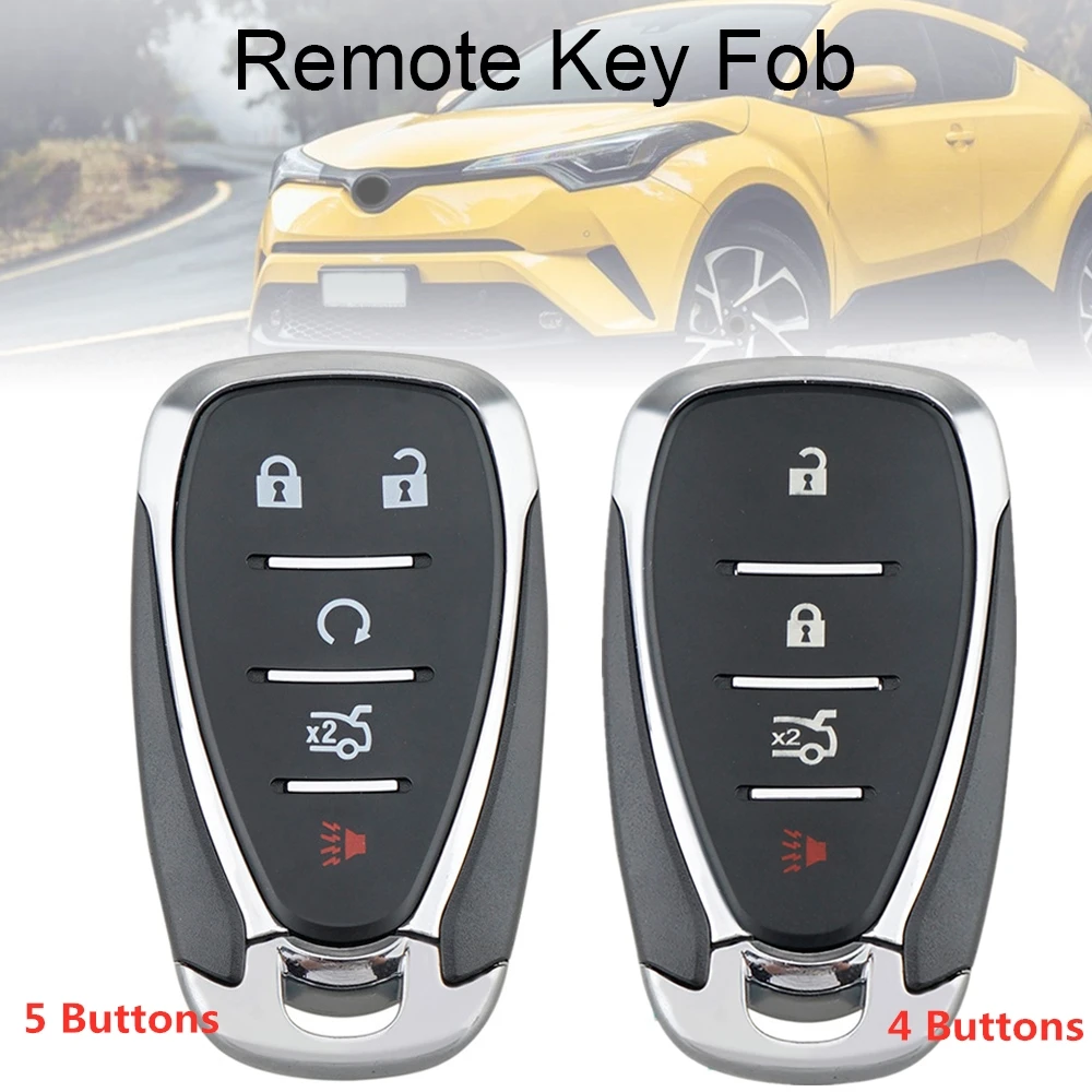 

433Mhz 4/5 Buttons Smart Keyless Entry Remote with ID46 Chip HYQ4EA Fit for Chevy Camaro Malibu New