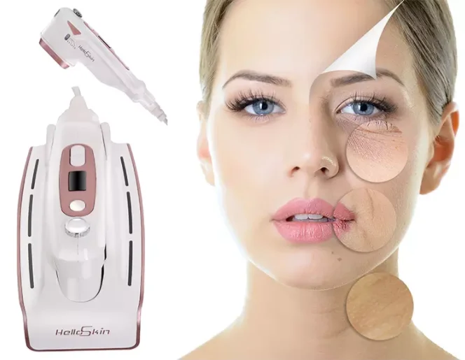 Профессиональная портативная машина hello skin против морщин