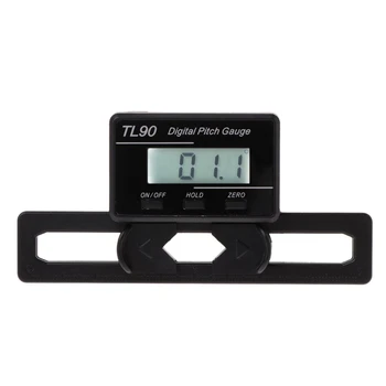 

New-Tl90 Digital Pitch Gauge Lcd Backlight Display Blades Degree Angle For Align Ap800 Trex 450-700 With 2Pcs Battery