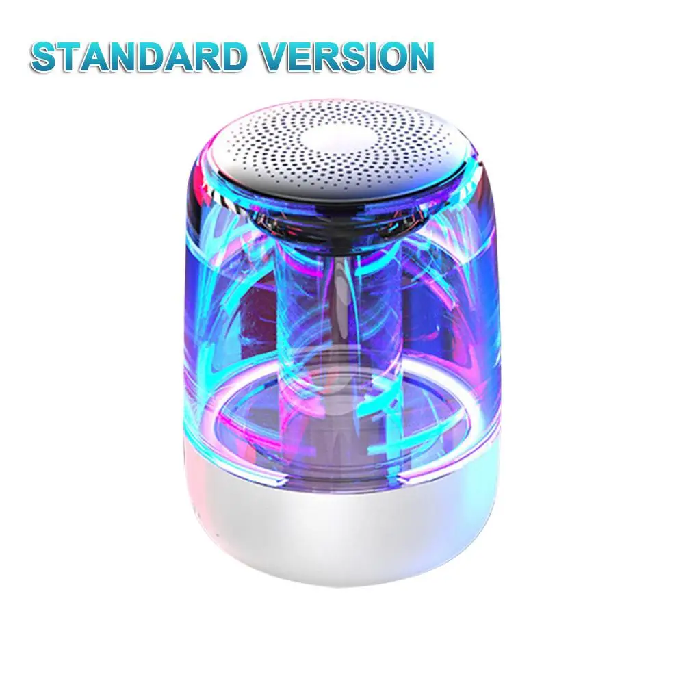 White C7 TWS Bluetooth 5,0 динамик светодиодный светящийся сабвуфер 6D HiFi стерео беспроводной динамик портативный Bluetooth аудио для Android IOS - Цвет: White